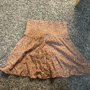Floral Tan Skirt